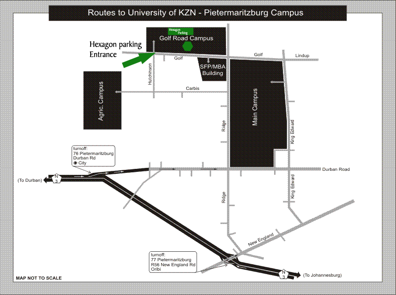 Map for the Hexagon Theatre